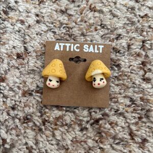 Attic Salt Mushroom Earrings